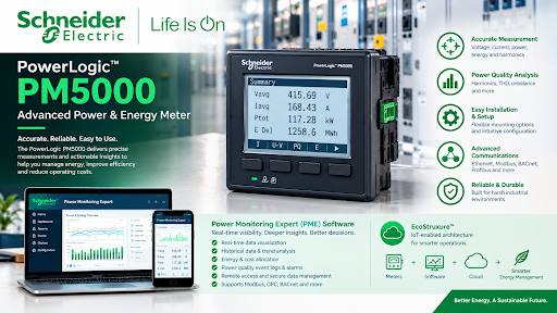 PowerLogic PM5000 advanced power and energy meter