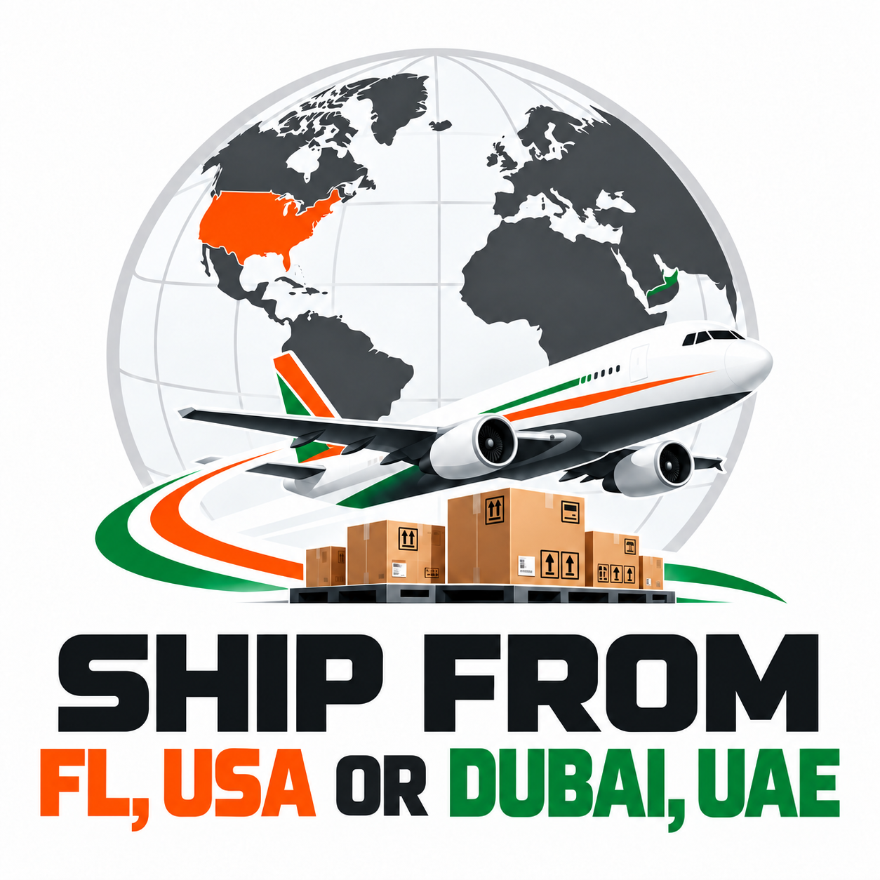 Ship from Florida, USA or Dubai, UAE